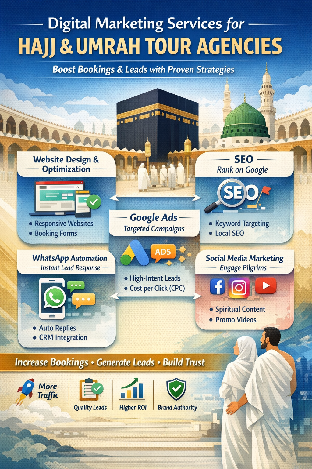 Digital Marketing Service for Tour and Travel Agency – Hajj & Umrah Growth Solution