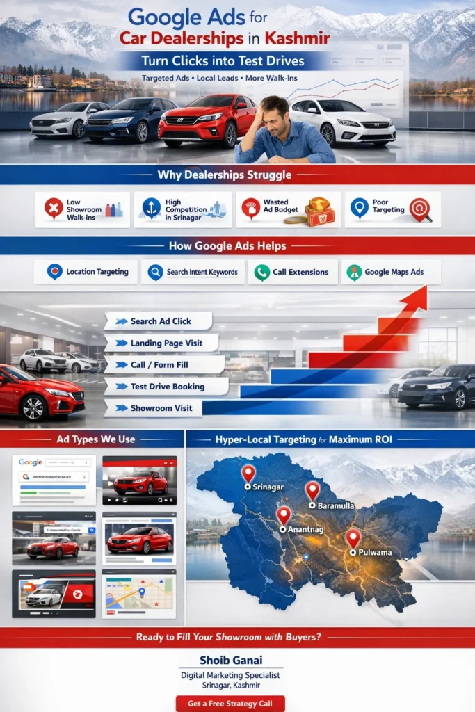 Google Ads for Car Dealerships in Kashmir: Turn Clicks into Test Drives