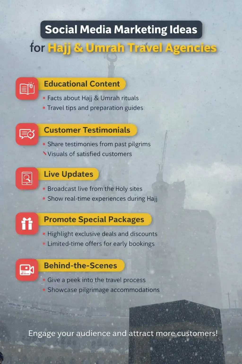 Social Media Marketing Ideas for Hajj & Umrah Travel Agencies
