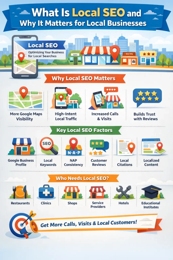 this is info graphic for what is local seo 1