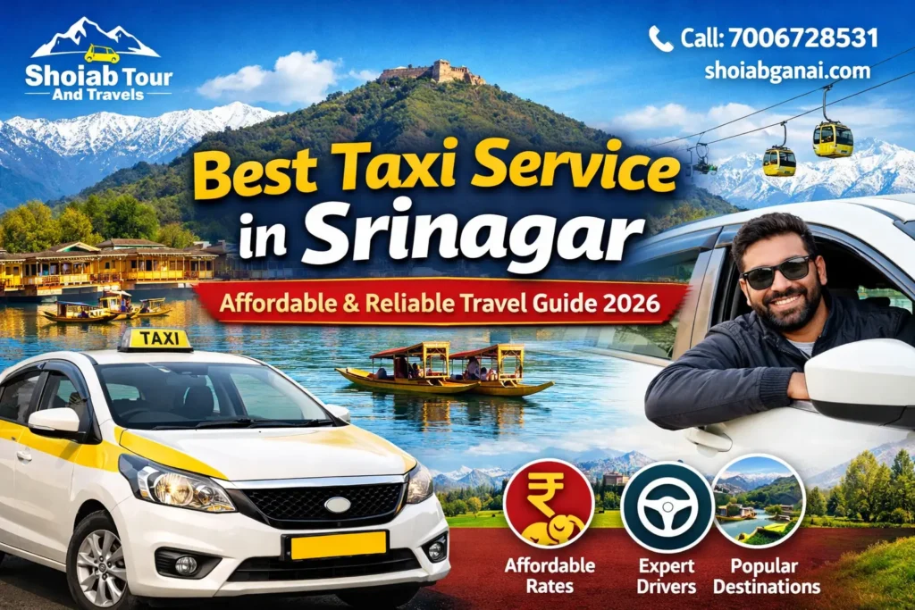 This is the feratured image for Best Taxi Service in Srinagar
