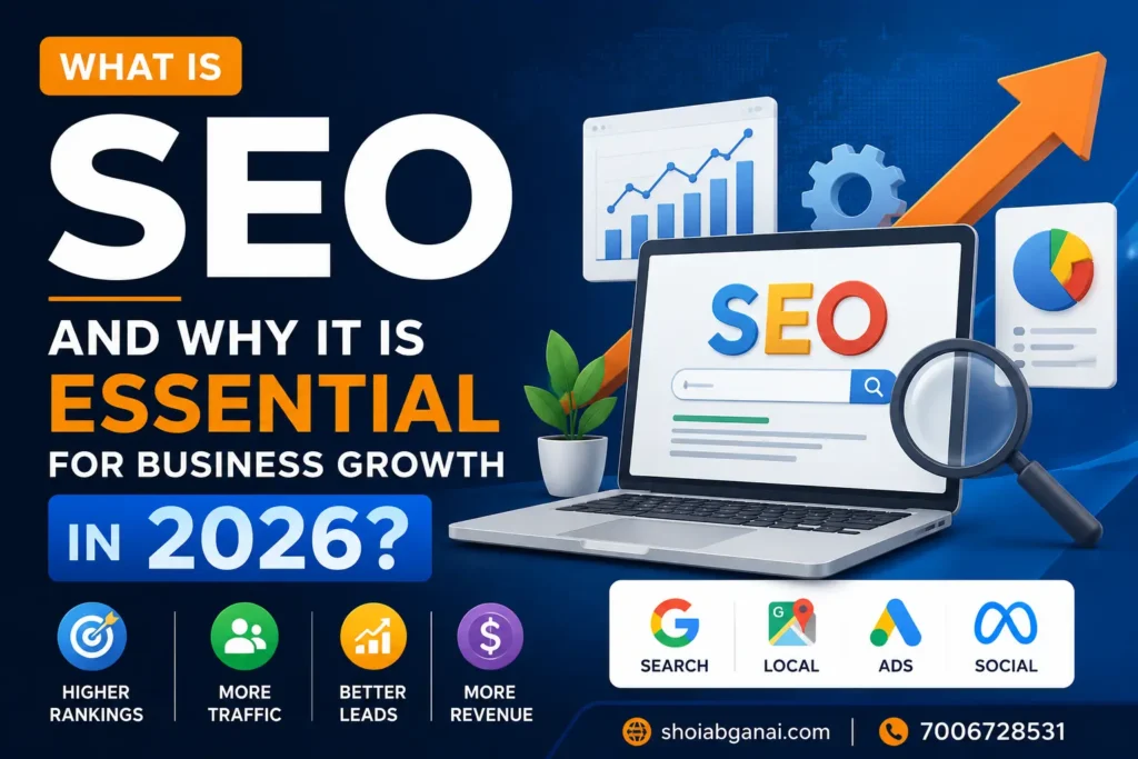 What Is SEO and Why Is It Essential for Business Growth in 2026? This is featured image for What Is SEO